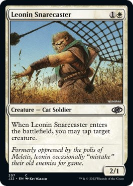 Leonin Snarecaster [Jumpstart 2022] Magic: The Gathering