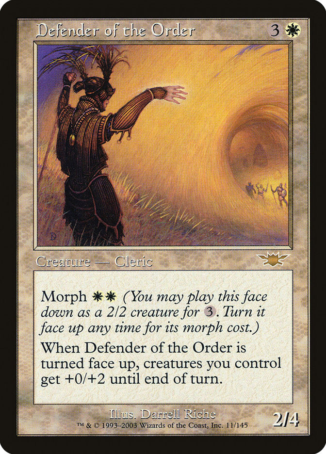 Defender of the Order [Legions] Magic: The Gathering