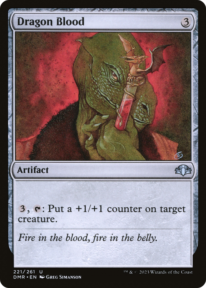 Dragon Blood [Dominaria Remastered] Magic: The Gathering
