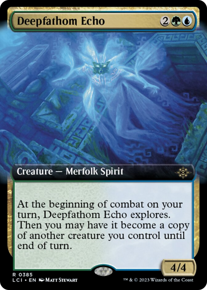 Deepfathom Echo (Extended Art) [The Lost Caverns of Ixalan] Magic: The Gathering