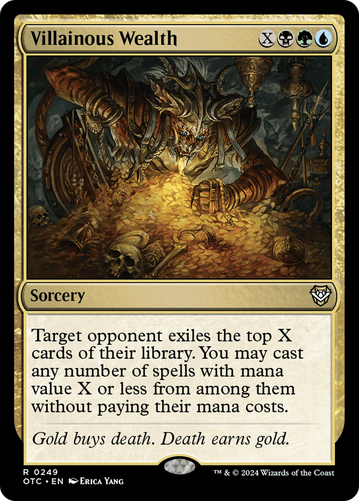 Villainous Wealth [Outlaws of Thunder Junction Commander] Magic: The Gathering
