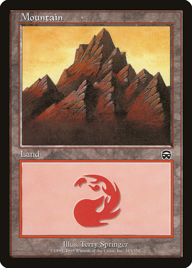 Mountain (343) [Mercadian Masques] Magic: The Gathering