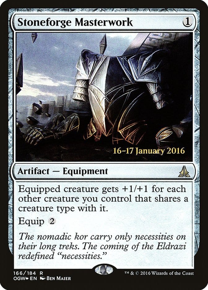 Stoneforge Masterwork [Oath of the Gatewatch Prerelease Promos] Magic: The Gathering