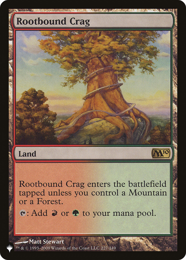 Rootbound Crag [The List] Magic: The Gathering