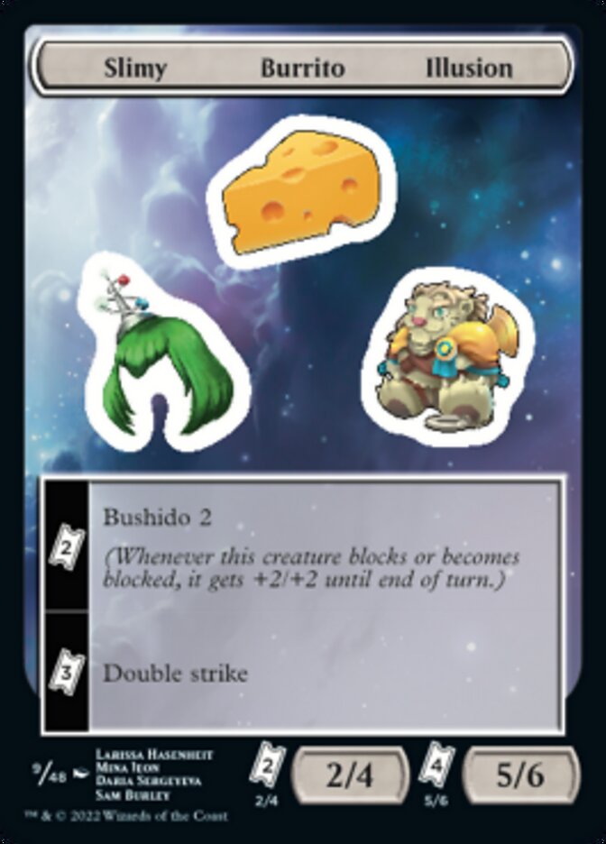 Slimy Burrito Illusion [Unfinity Stickers] Magic: The Gathering