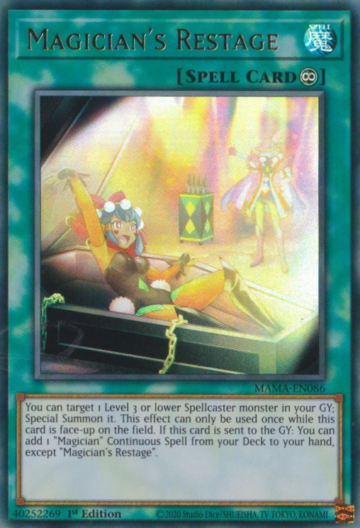 Magician's Restage [MAMA-EN086] Ultra Rare - Yugioh Cards For Your TCG Needs!