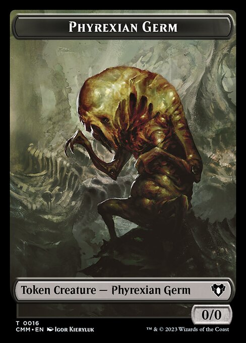 Eldrazi Spawn // Phyrexian Germ Double-Sided Token [Commander Masters Tokens] Magic: The Gathering