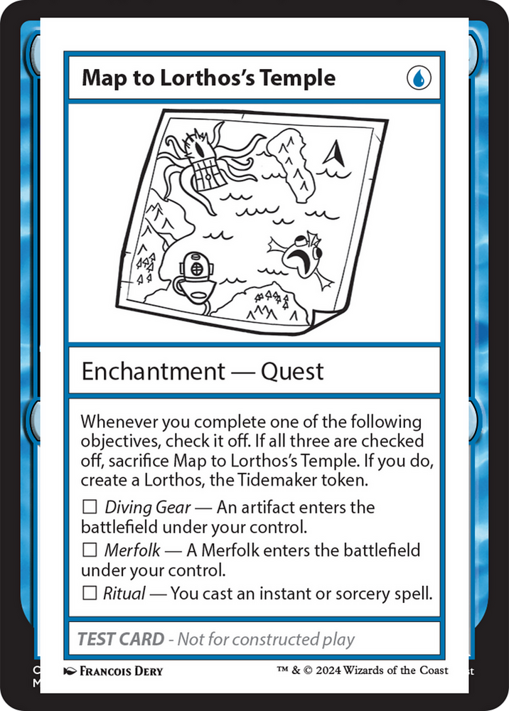 Map to Lorthos's Temple [Mystery Booster 2 Playtest Cards] Magic: The Gathering