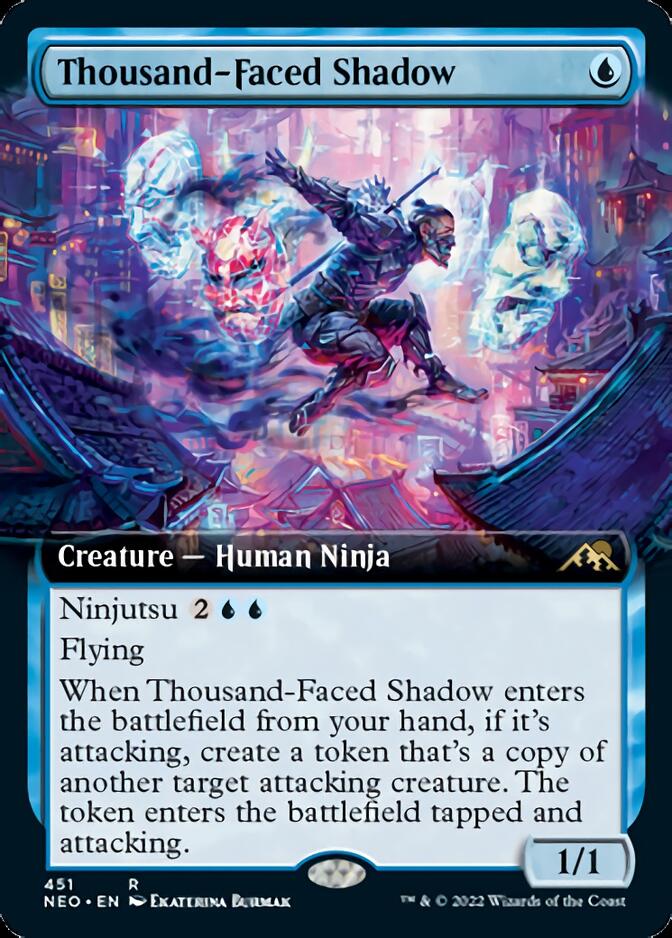 Thousand-Faced Shadow (Extended Art) [Kamigawa: Neon Dynasty] Magic: The Gathering