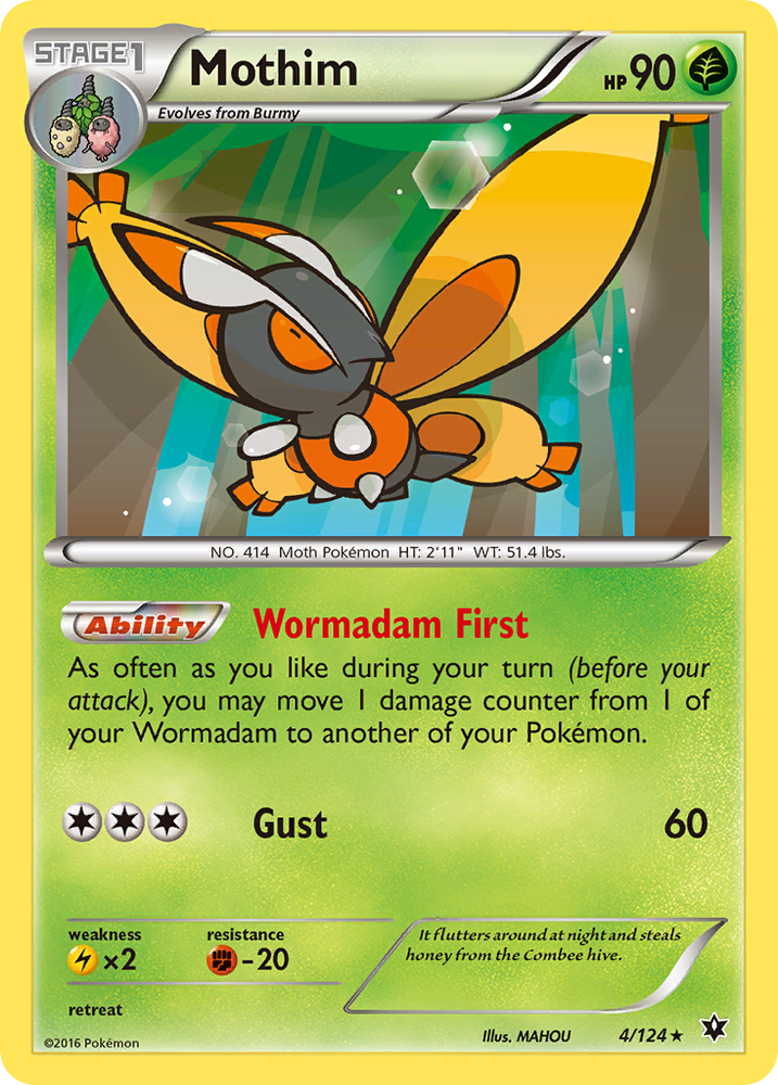 Mothim (4/124) [XY: Fates Collide] Pokémon