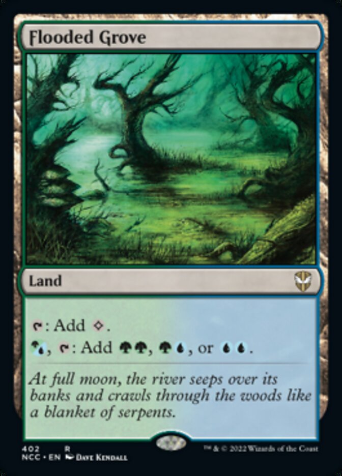 Flooded Grove [Streets of New Capenna Commander] Magic: The Gathering