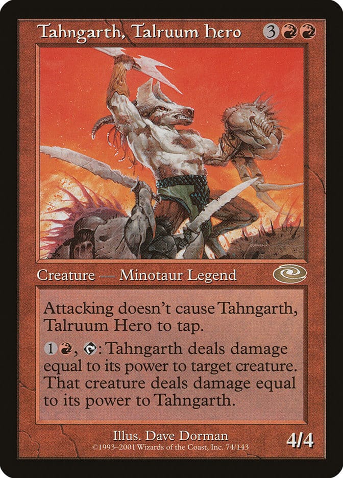 Tahngarth, Talruum Hero (Dave Dorman) [Planeshift] Magic: The Gathering