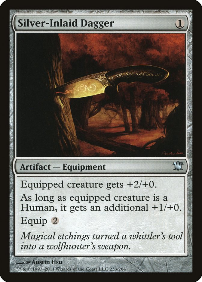 Silver-Inlaid Dagger [Innistrad] Magic: The Gathering