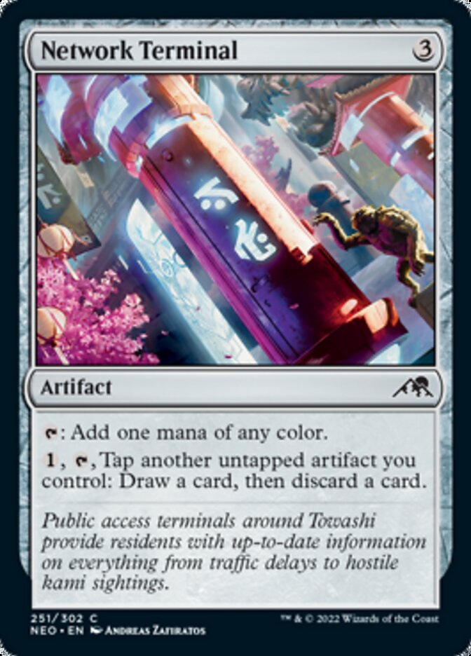Network Terminal [Kamigawa: Neon Dynasty] Magic: The Gathering