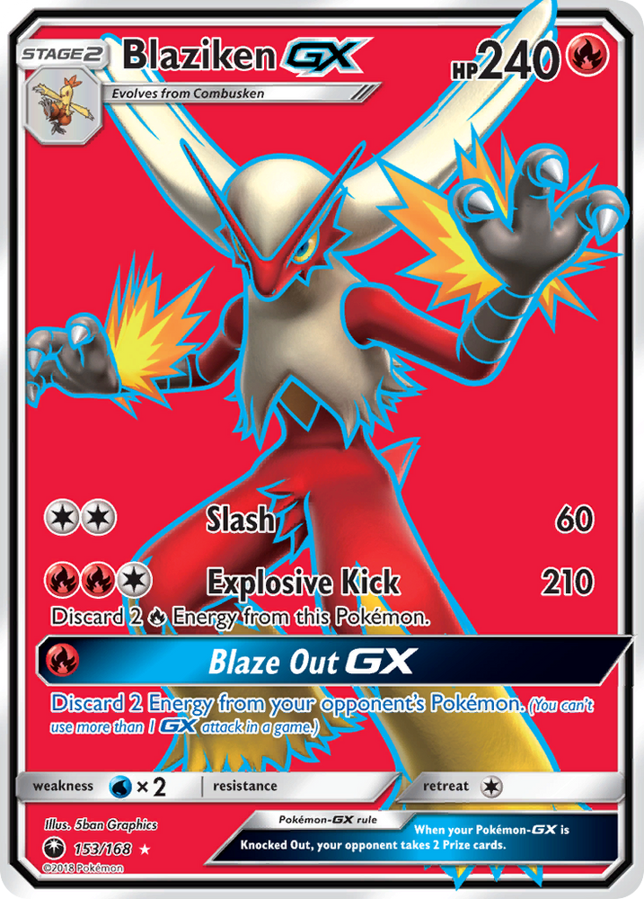 Blaziken GX (153/168) [Sun & Moon: Celestial Storm] Pokémon