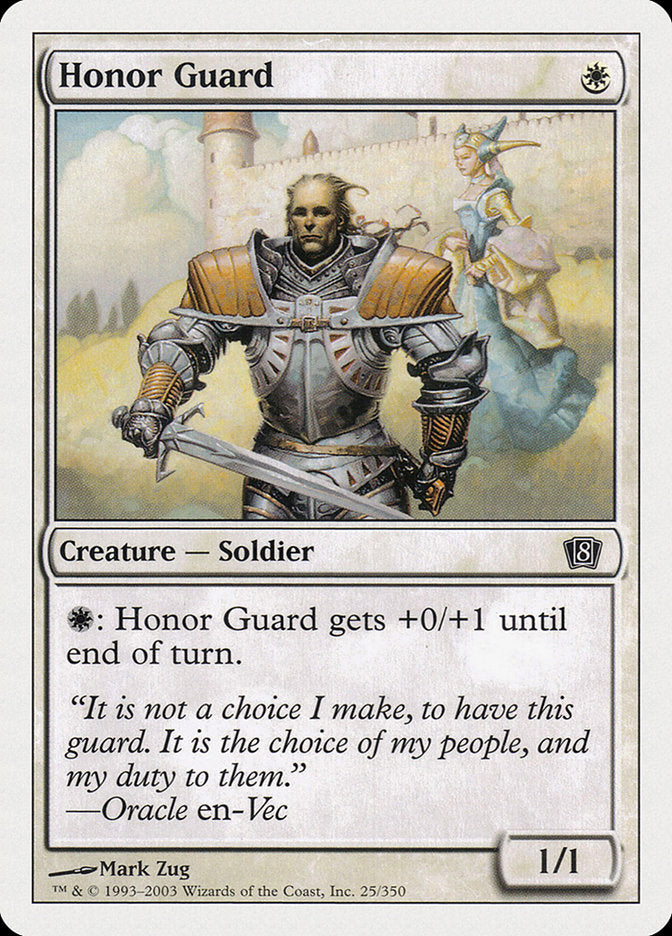 Honor Guard [Eighth Edition] Magic: The Gathering