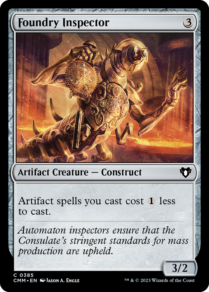 Foundry Inspector [Commander Masters] Magic: The Gathering