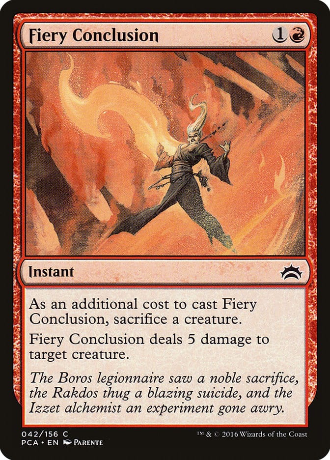 Fiery Conclusion [Planechase Anthology] Magic: The Gathering