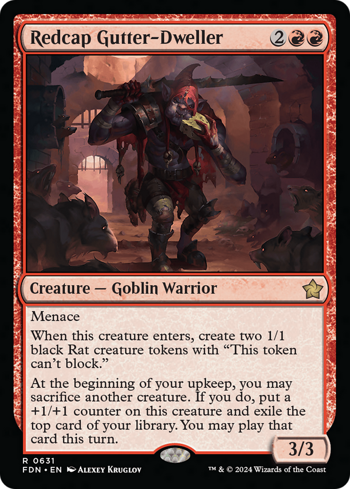 Redcap Gutter-Dweller [Foundations] Magic: The Gathering