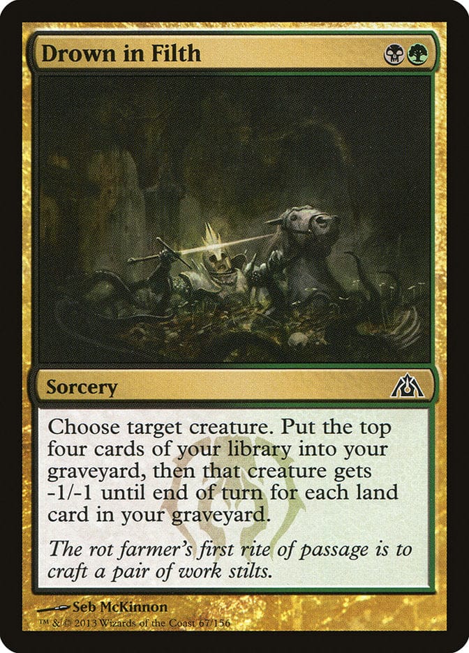 Drown in Filth [Dragon's Maze] Magic: The Gathering