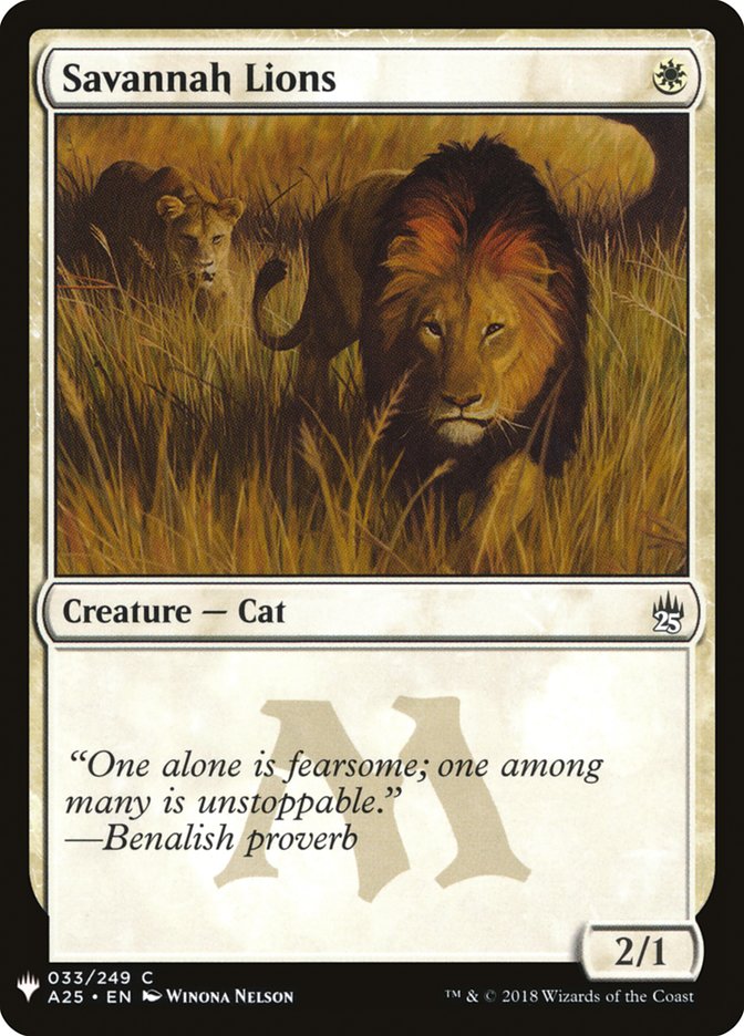 Savannah Lions [Mystery Booster] Magic: The Gathering