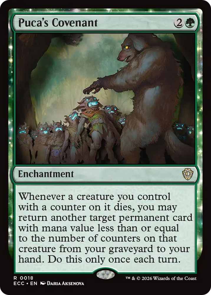 Puca's Covenant [Lorwyn Eclipsed Commander] Magic: The Gathering