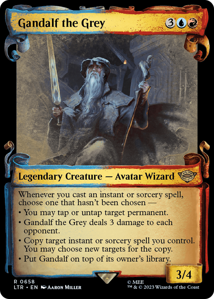 Gandalf the Grey [The Lord of the Rings: Tales of Middle-Earth Showcase Scrolls] Magic: The Gathering