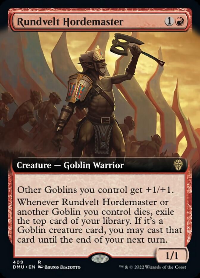 Rundvelt Hordemaster (Extended Art) [Dominaria United] Magic: The Gathering