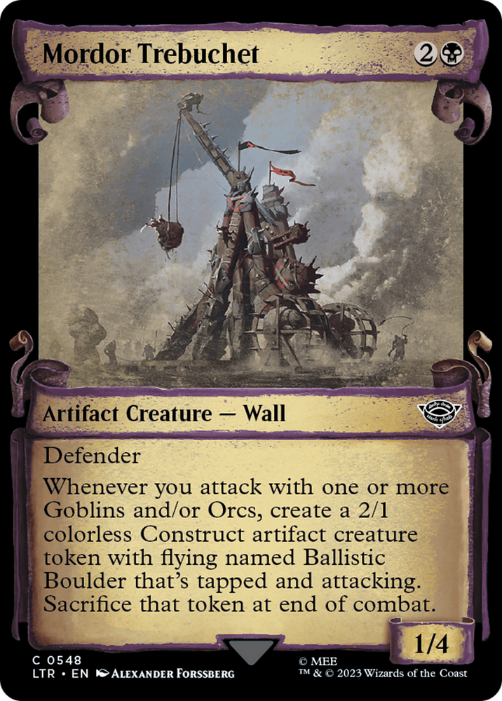 Mordor Trebuchet [The Lord of the Rings: Tales of Middle-Earth Showcase Scrolls] Magic: The Gathering