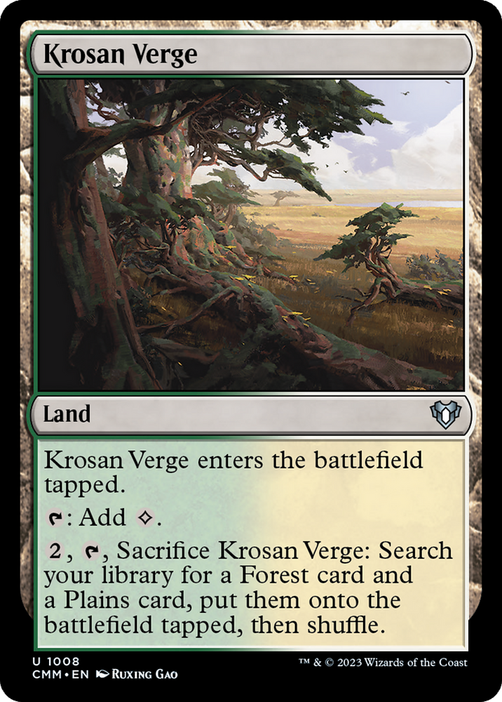 Krosan Verge [Commander Masters] Magic: The Gathering