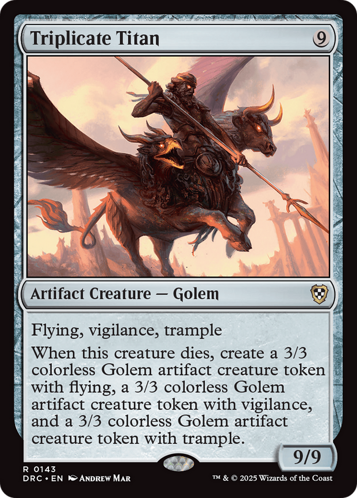 Triplicate Titan [Aetherdrift Commander] Magic: The Gathering