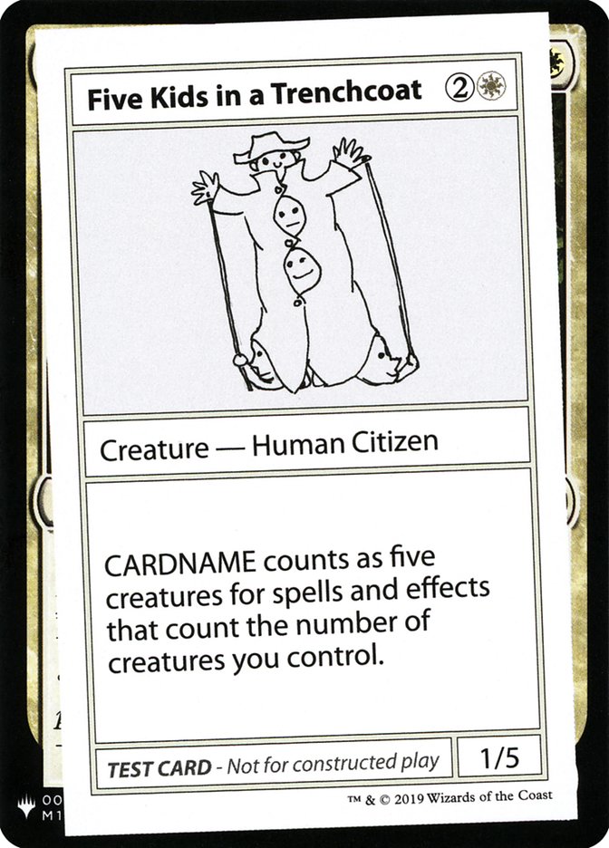 Five Kids in a Trenchcoat [Mystery Booster Playtest Cards] Magic: The Gathering