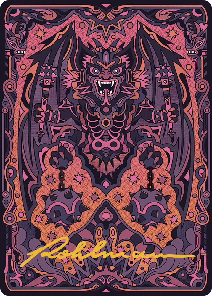 Bloodletter of Aclazotz Art Card (61/81) (Gold-Stamped Signature) [The Lost Caverns of Ixalan Art Series] Magic: The Gathering