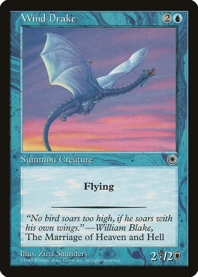 Wind Drake [Portal] Magic: The Gathering