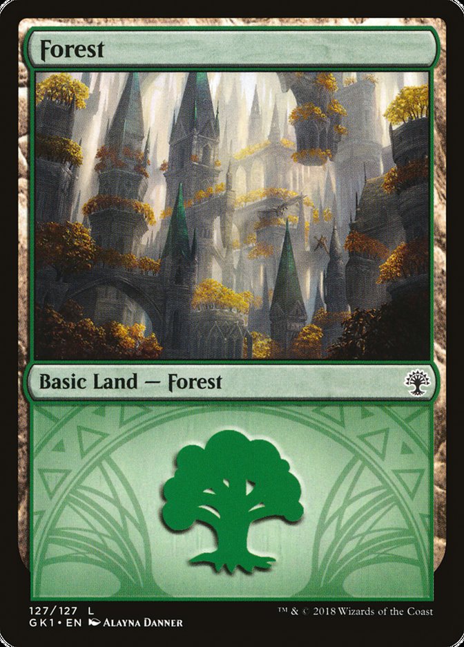 Forest (127) [Guilds of Ravnica Guild Kit] Magic: The Gathering