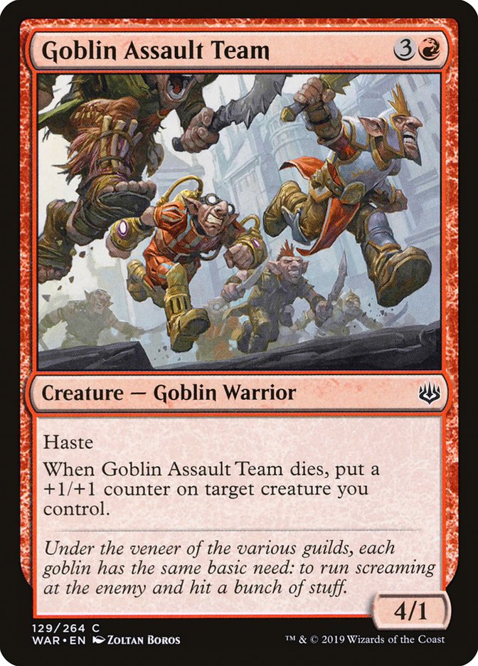 Goblin Assault Team [War of the Spark] Magic: The Gathering