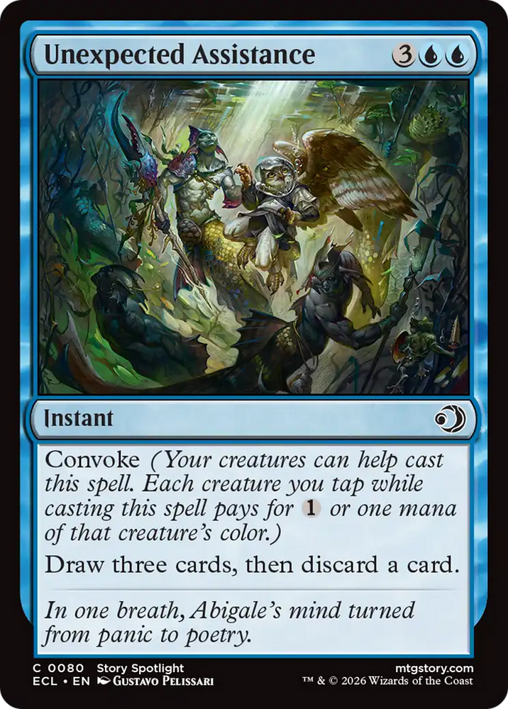 Unexpected Assistance [Lorwyn Eclipsed] Magic: The Gathering
