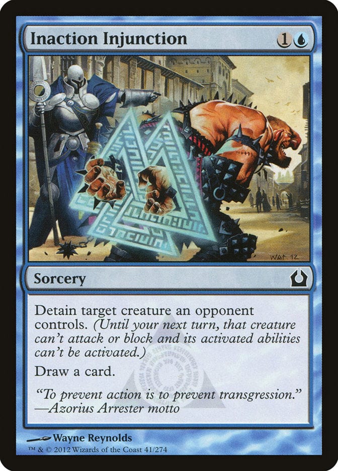 Inaction Injunction [Return to Ravnica] Magic: The Gathering
