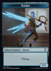 Faerie // Rogue Double-Sided Token [Streets of New Capenna Commander Tokens] Magic: The Gathering