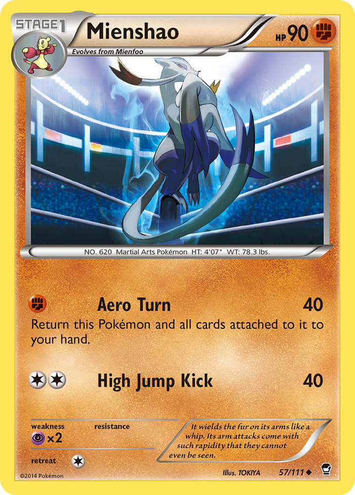 Mienshao (57/111) [XY: Furious Fists] Pokémon