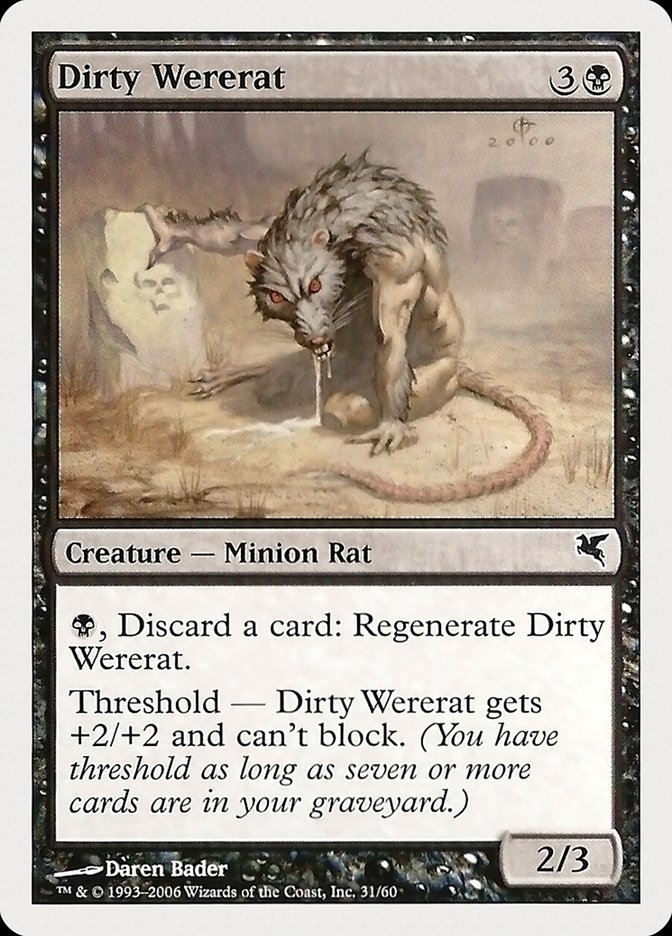 Dirty Wererat (31) [Hachette UK] Magic: The Gathering