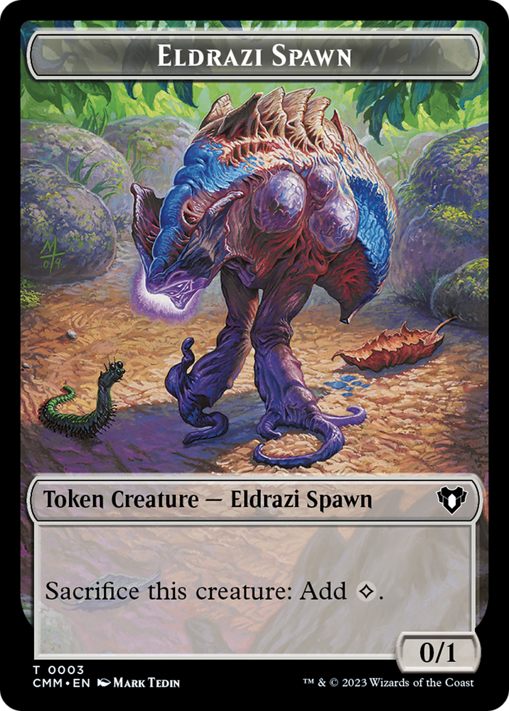Eldrazi Spawn Token [Commander Masters Tokens] Magic: The Gathering