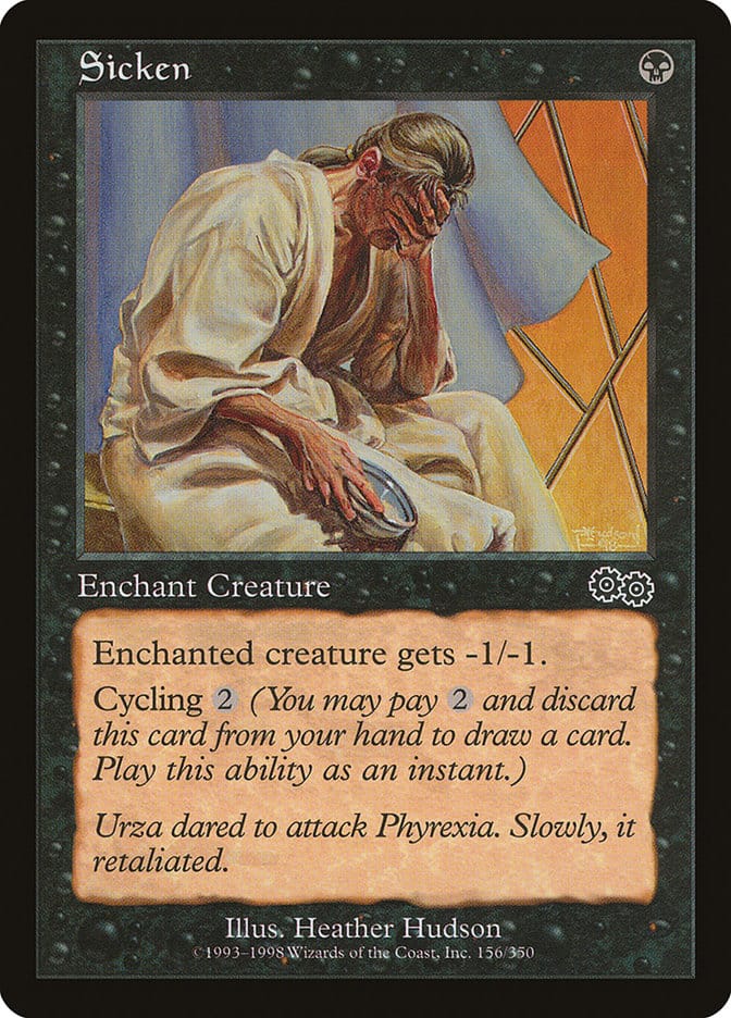 Sicken [Urza's Saga] Magic: The Gathering
