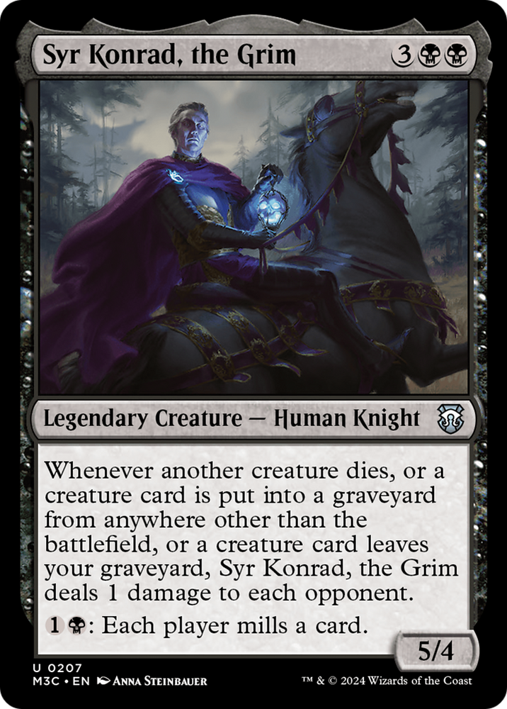 Syr Konrad, the Grim (Ripple Foil) [Modern Horizons 3 Commander] Magic: The Gathering