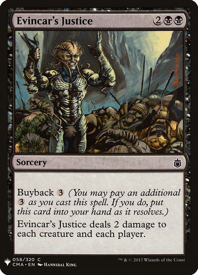 Evincar's Justice [Mystery Booster] Magic: The Gathering