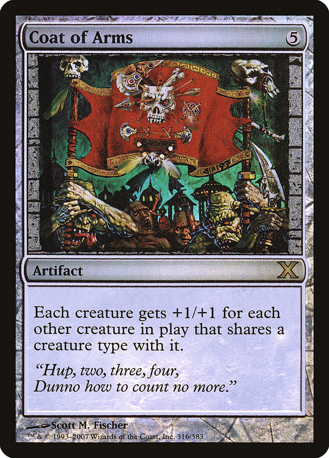 Coat of Arms (Premium Foil) [Tenth Edition] Magic: The Gathering