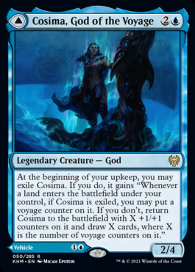 Cosima, God of the Voyage // The Omenkeel [Kaldheim] Magic: The Gathering