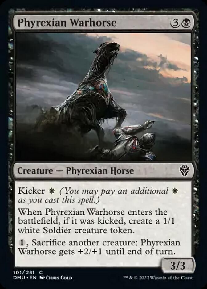Phyrexian Warhorse [Dominaria United] Magic: The Gathering