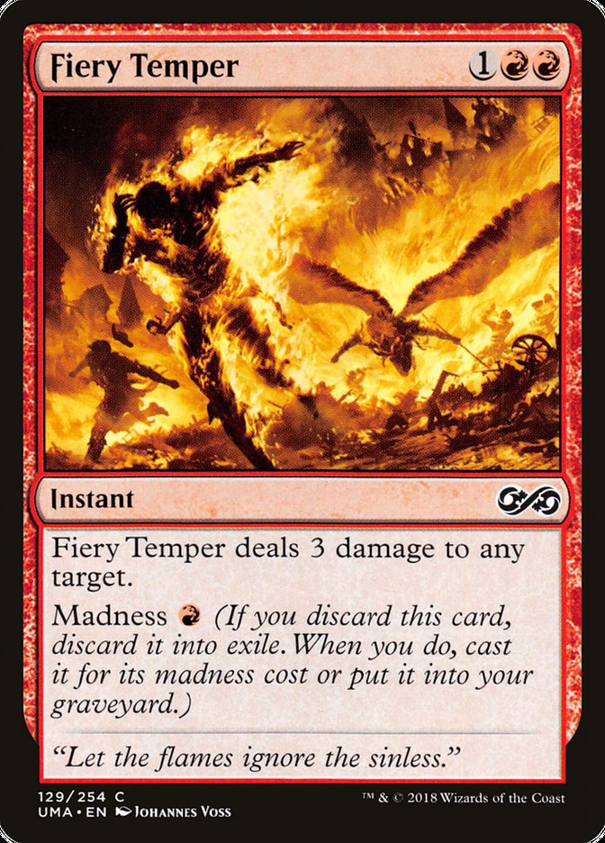 Fiery Temper [Ultimate Masters] Magic: The Gathering