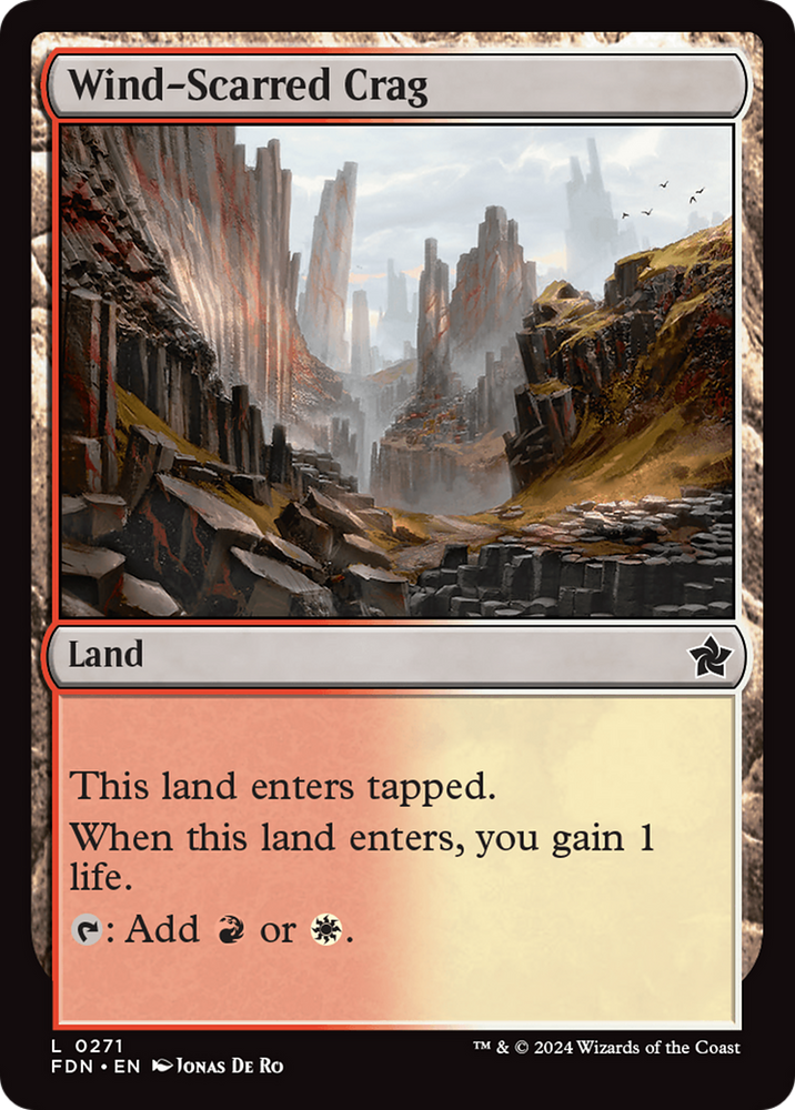 Wind-Scarred Crag [Foundations] Magic: The Gathering